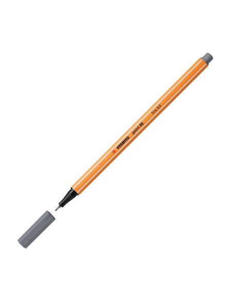  C/10 STABILO POINT 88 GRIS OSCURO Nº96 PUNTA DE FIBRA 0,4MM 